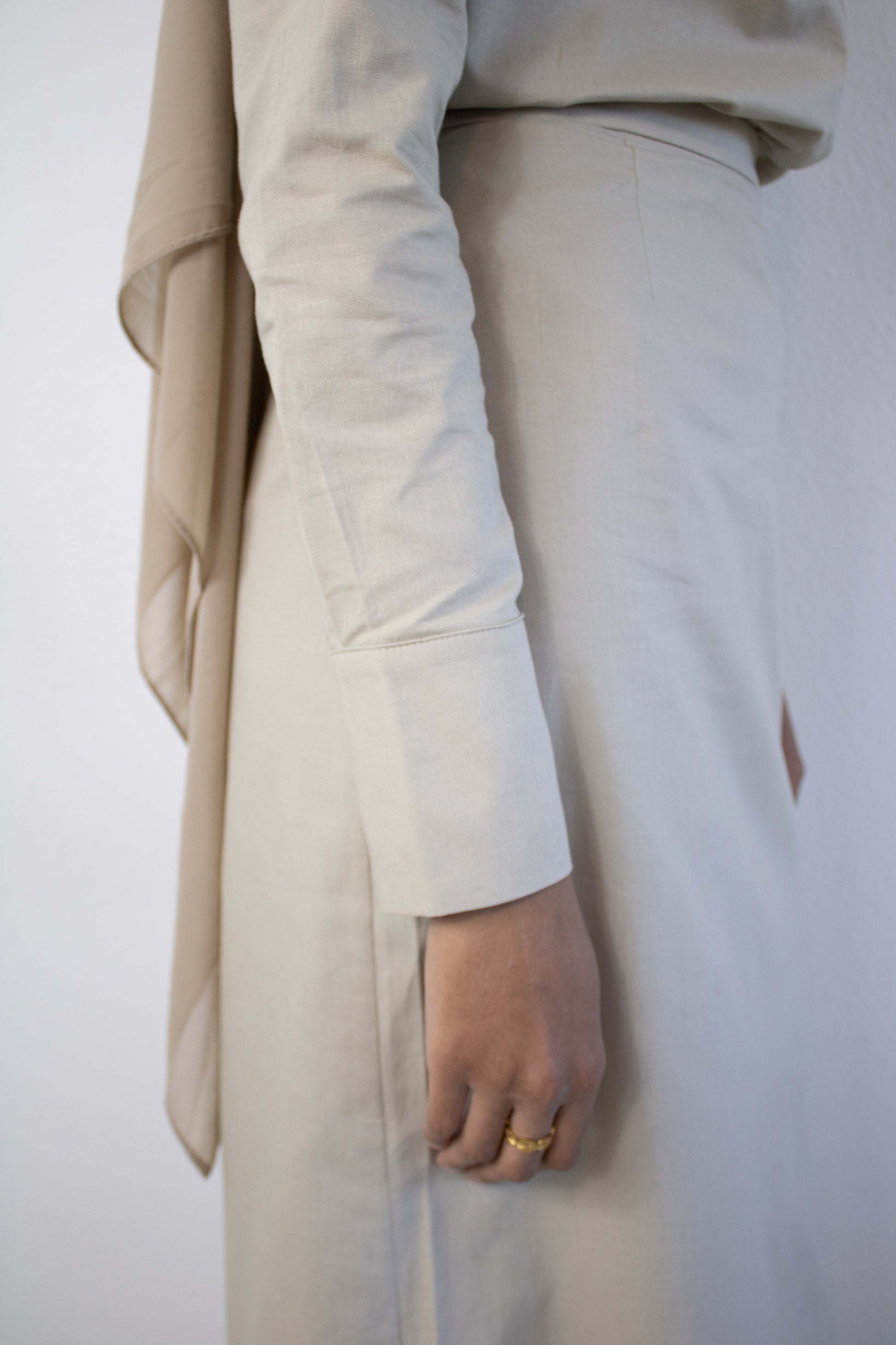 SAND COTTON-LINEN SHIRT