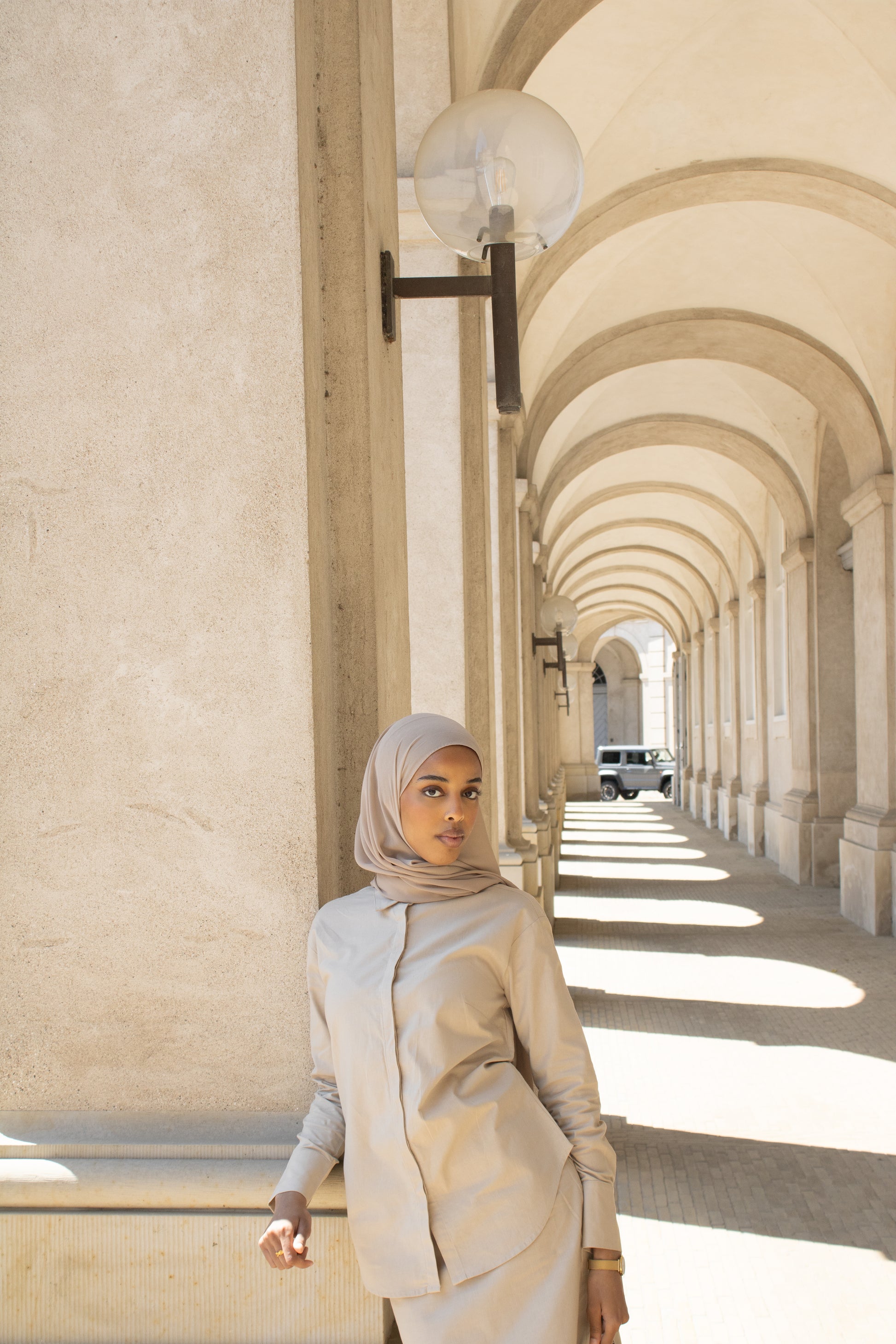 SAND COTTON-LINEN SHIRT